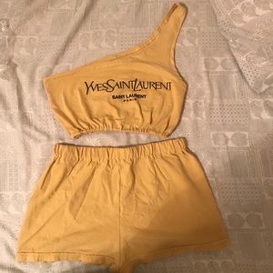 Yves Saint Laurent re-worked Top & Short Set